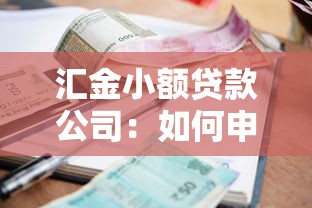 汇金小额贷款公司：如何申请小额贷款最便捷