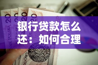 银行贷款怎么还：如何合理偿还银行贷款本息