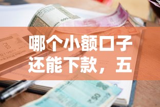 哪个小额口子还能下款，五大2025最新拍拍贷类似的贷款平台