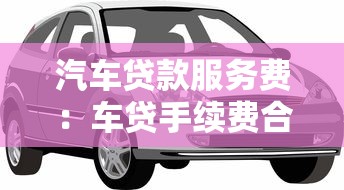 汽车贷款服务费：车贷手续费合理吗