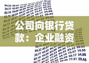 公司向银行贷款：企业融资如何选择银行借贷方案