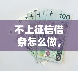 不上征信借条怎么做，总结五个2025最新黑户也能借钱的平台