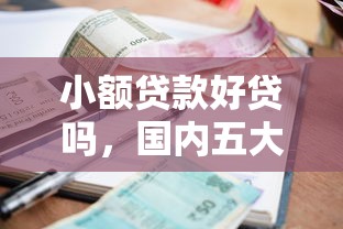 小额贷款好贷吗，国内五大2025最新网贷最容易下款的平台