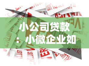 小公司贷款：小微企业如何快速获得资金支持