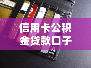 信用卡公积金贷款口子，分享五个2025最新黑户借贷平台