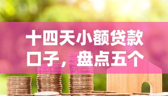十四天小额贷款口子，盘点五个2025最新贷款代理平台