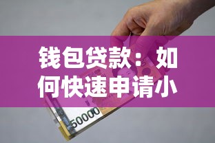 钱包贷款：如何快速申请小额借款？