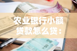 农业银行小额贷款怎么贷：农行小额贷款申请流程是啥？