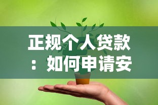 正规个人贷款：如何申请安全可靠的个人信贷