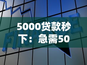 5000贷款秒下：急需5000元如何快速借款