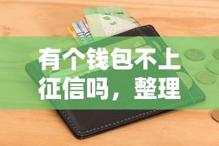 有个钱包不上征信吗，整理五个2025最新被执行人黑户可以申请网贷的平台