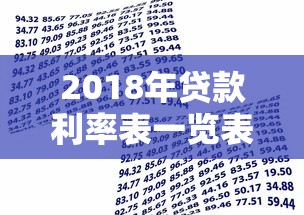 2018年贷款利率表一览表：2018年银行贷款基准利率是多少