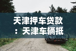 天津押车贷款：天津车辆抵押借贷如何办理
