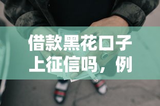 借款黑花口子上征信吗，例举5个2025最新网贷平台哪家好