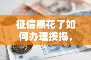征信黑花了如何办理按揭，推荐五个2025最新19岁贷款平台