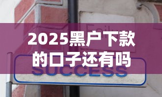 2025黑户下款的口子还有吗，分析五个2025最新不看征信不看综合评估的借款平台