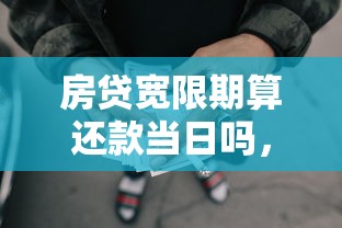 房贷宽限期算还款当日吗，整理五个2025最新网贷还平台放款
