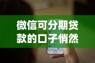 微信可分期贷款的口子悄然上线，探讨五款2025最新p2p网络贷款平台