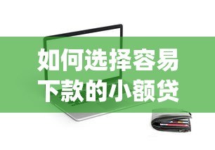 如何选择容易下款的小额贷款app，阐述5家2025最新无征信贷款平台