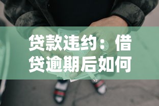 贷款违约：借贷逾期后如何应对催收