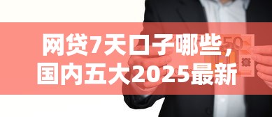 网贷7天口子哪些，国内五大2025最新小微企业贷款平台