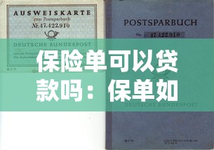保险单可以贷款吗：保单如何用于申请贷款