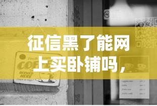 征信黑了能网上买卧铺吗，汇总五个2025最新平台借钱还不起怎么办