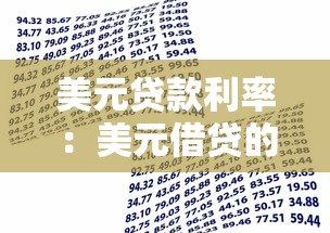 美元贷款利率：美元借贷的利息率如何确定