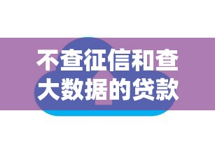 不查征信和查大数据的贷款有哪些，介绍五个2025最新网贷平台好