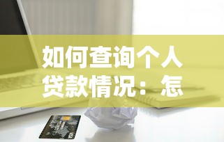 如何查询个人贷款情况：怎样查询个人贷款详情