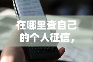 在哪里查自己的个人征信，同城五个2025最新网上比较好的贷款平台