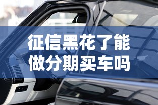 征信黑花了能做分期买车吗，解答五家2025最新借钱平台容易通过的