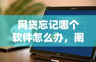 网贷忘记哪个软件怎么办，阐述5家2025最新不看征信秒下款的平台