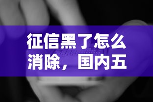 征信黑了怎么消除，国内五大2025最新不看征信的网贷平台最容易通过的