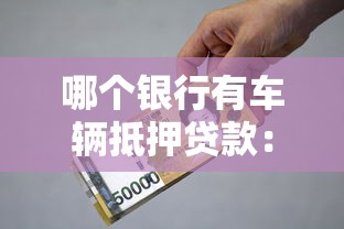 哪个银行有车辆抵押贷款：哪些银行可办理车辆抵押贷款