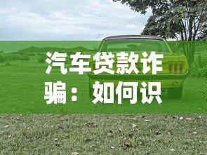汽车贷款诈骗：如何识别购车贷款骗局