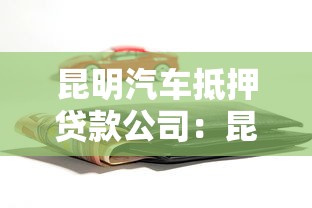 昆明汽车抵押贷款公司：昆明哪些机构可办理车辆抵押贷款
