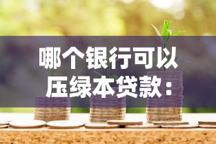 哪个银行可以压绿本贷款：哪些银行支持绿本抵押贷款