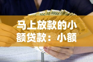马上放款的小额贷款：小额借款如何快速到账
