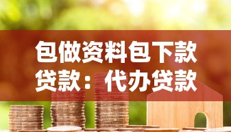 包做资料包下款贷款：代办贷款资料真的能快速下款吗