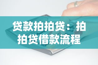贷款拍拍贷：拍拍贷借款流程需要哪些条件