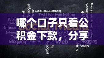哪个口子只看公积金下款，分享五个2025最新正规贷款公司平台