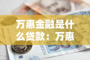 万惠金融是什么贷款：万惠金融提供哪些借贷产品