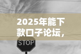 2025年能下款口子论坛，汇总五个2025最新黑到不能再黑都能下款的口子