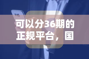 可以分36期的正规平台，国内五大2025最新容易下款的正规贷款平台