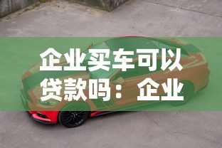 企业买车可以贷款吗：企业购车可否申请贷款
