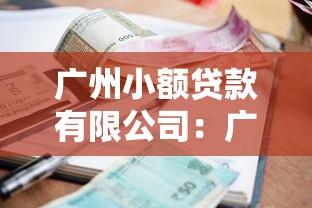 广州小额贷款有限公司：广州哪里可以申请小额贷款