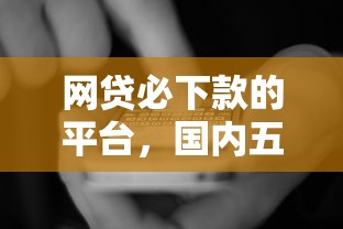 网贷必下款的平台，国内五大2025最新黑户平台能借到钱啊急用