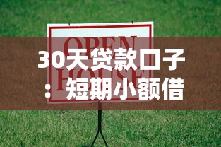 30天贷款口子：短期小额借款有哪些30天可选的