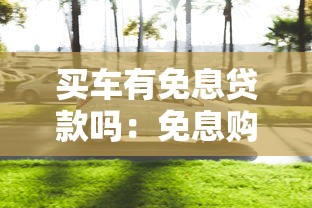 买车有免息贷款吗：免息购车贷款如何申请